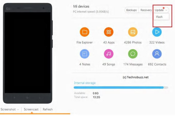 how to unlock redmi phone with mi pc suite