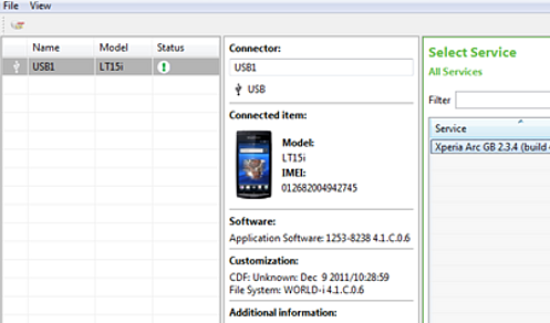 xperia flash tool