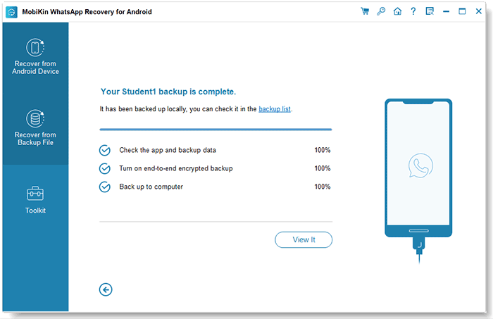 start backup