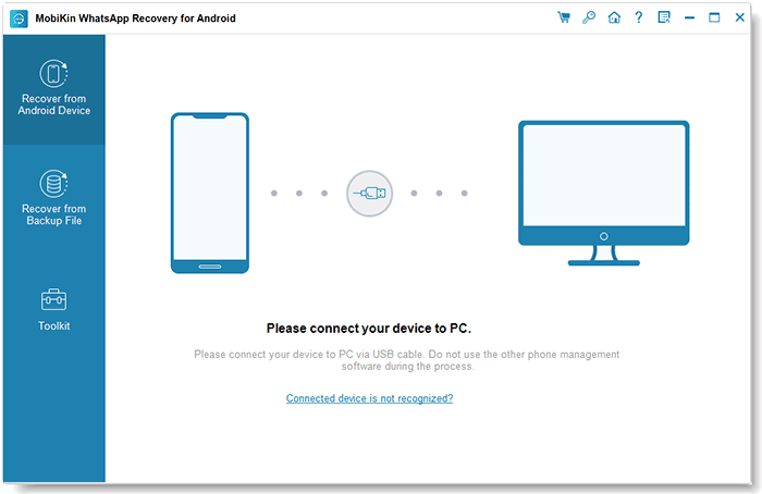 connect android device to computer