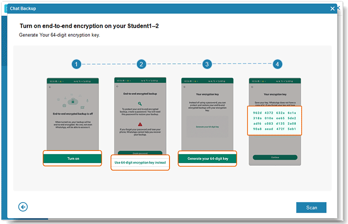 turn on end to end encryption 2