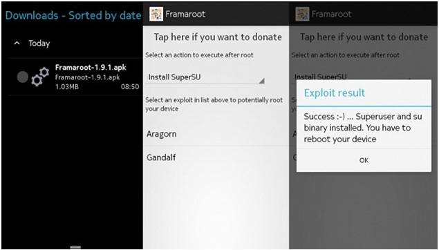 how to root android device without pc using framaroot