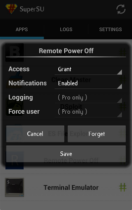 remotely turn off android with sms