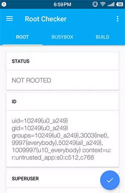 how to tell if your phone has been rooted with root checker