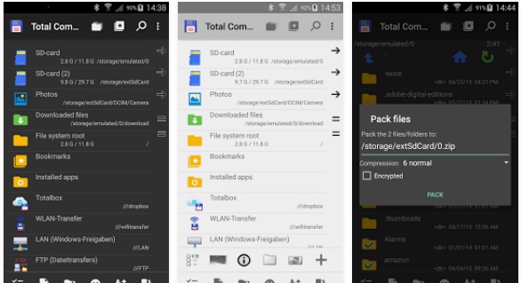 es file explorer replacement like total commander