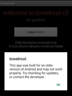 root android mobile without pc via towelroot