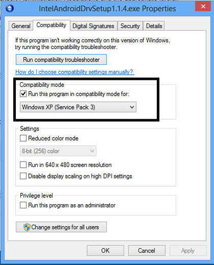 turn pc system to windows xp mode