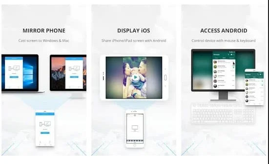 app to mirror android to pc like apowermirror
