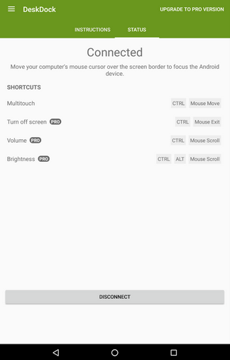 cast and control android from pc with deskdock