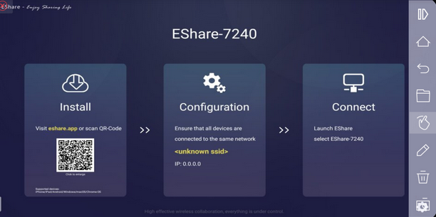 screen mirror infinix to tv with eshare