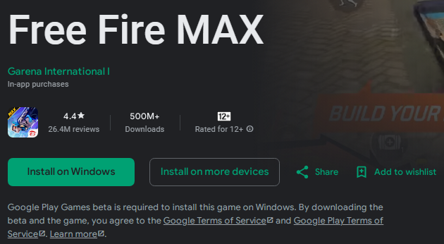 play free fire on computer with free fire max