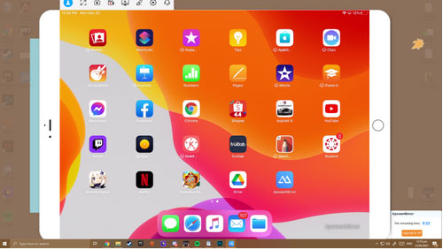 remotely control ipad from pc via apowermirror
