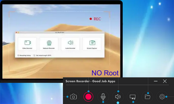 record android screen on pc without root