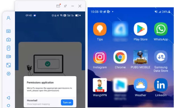 how to access android files from pc remotely with screen mirror