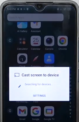 screen mirror tecno to pc or tv with built in screen cast feature