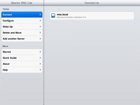 share mac screen with ipad via vnc viewer