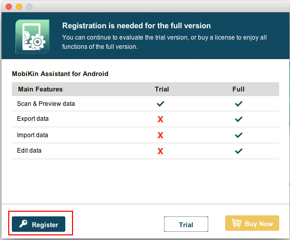 how to register software for mac