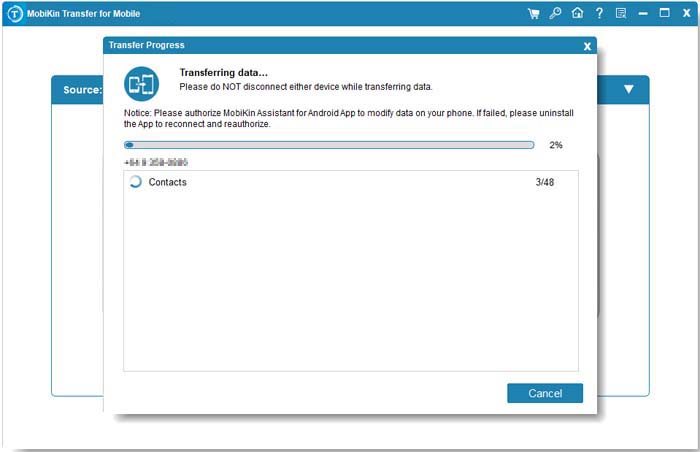 transfer data from motorola to motorola via transfer for mobile