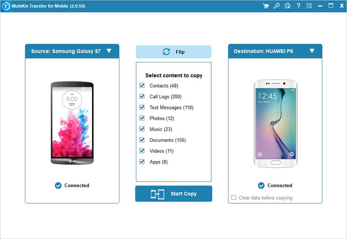 how to transfer data from sony to huawei with transfer for mobile