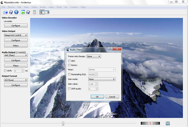 mp4 video editing software like avidemux