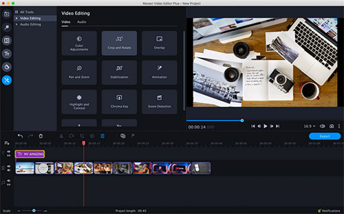 mov file editor like movavi video editor plus