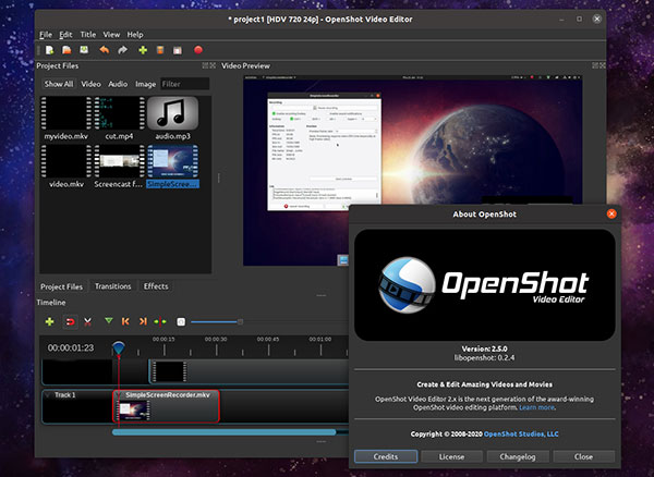 mp4 video editing software like openshot