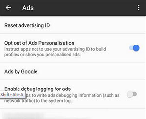 limit ad tracking to stop your employer from tracking your phone