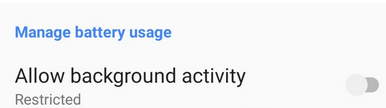 allow background activity