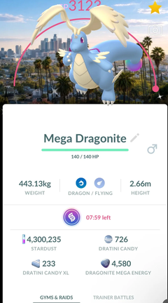 catch mega dragonite pokemon go