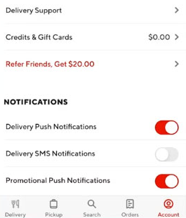 how to change deliver location on doordash