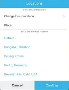 how to change your snap location on iphone with cydia app