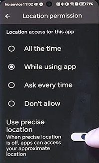 how to pause snapchat location by disabling precise location