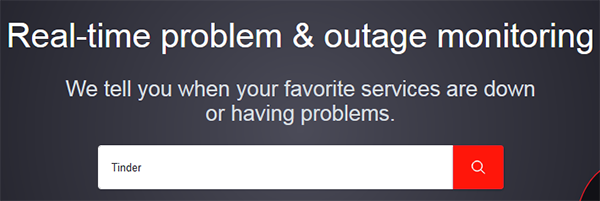 check tinder servers