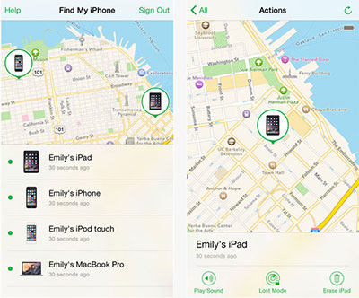 how to find my iphone last known location on another iphone or ipad