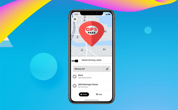 how to fake gps location on uber