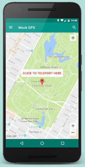 mock location with no root via mock gps with joystick