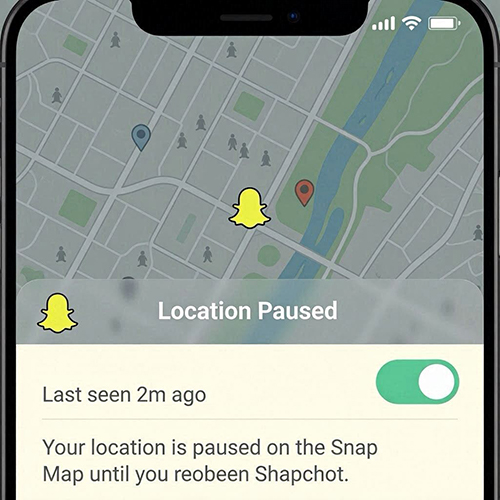 how to pause snapchat location