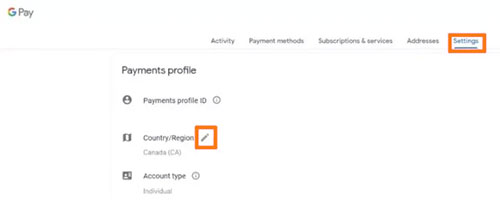 click on payments