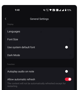 change language on rednote on android
