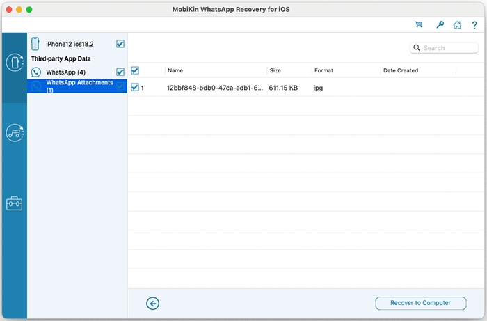 recover whatsapp attachments from iphone