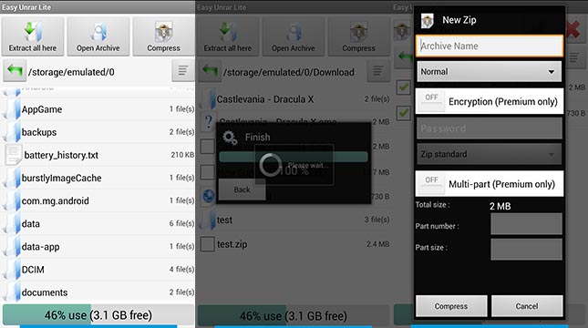 application to open rar files on android