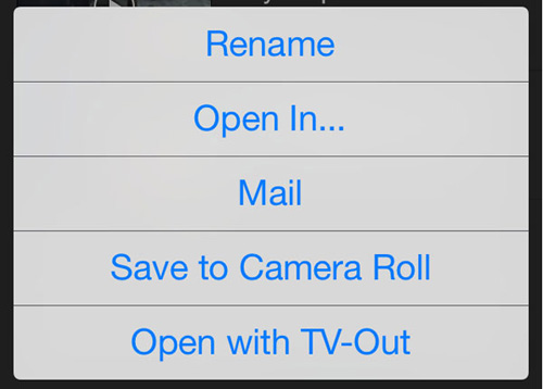 enable save to camera roll