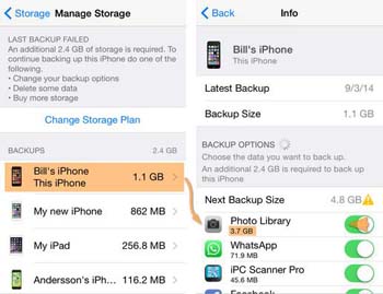 backup iphone data with icloud