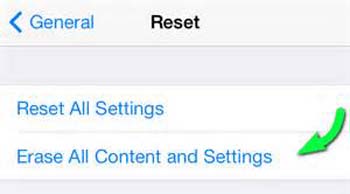 erase data on iphone