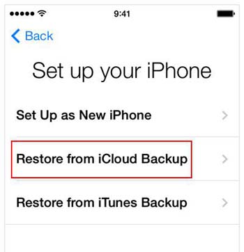 how to restore ipad from icloud backup directly