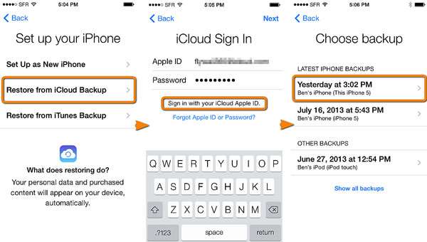 how to retrieve deleted kik messages on iphone from icloud backup