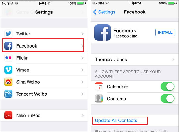 Automatically Upload Your iPhone Contacts to Facebook