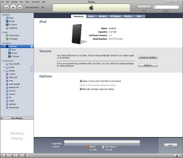 unlock an ipod without knowing the password via itunes