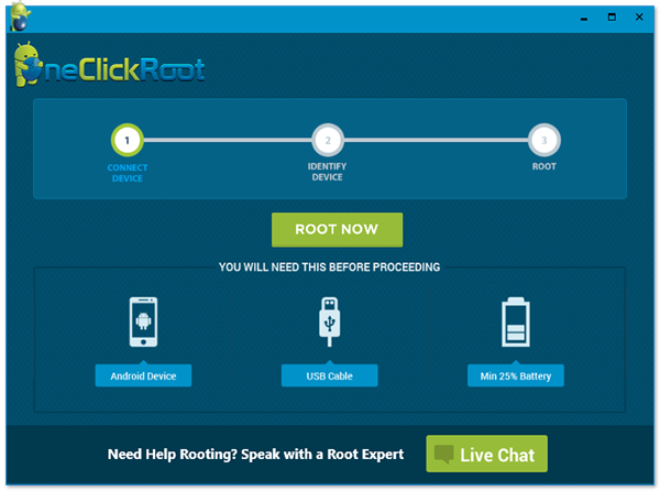 how to make rooted android phone with one click root
